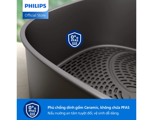 Nồi Chiên Không Dầu 2 Tầng NA462/70 Dung Tích 10L Philips ảnh 12