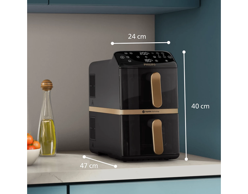 Nồi Chiên Không Dầu 2 Tầng NA462/70 Dung Tích 10L Philips ảnh 3