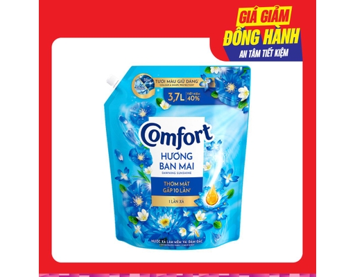 Nước Xả Vải Giữ Màu 1 Lần Xả Hương Ban Mai 3.7L Comfort ảnh 1