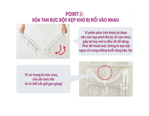 Móc Chùm 30 Kẹp Nhựa Khung Nhôm DA23 HÓME CÓORDY ảnh 4
