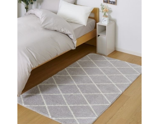 Thảm Trải Sàn Mềm Mại Shaggy 90x180cm Màu Xám HÓME CÓORDY ảnh 2