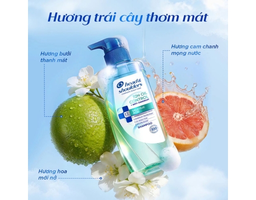 Dầu Gội 72 Giờ Kiểm Soát Dầu Và Làm Sạch Gàu Vượt Trội 300g Head & Shoulders ảnh 3