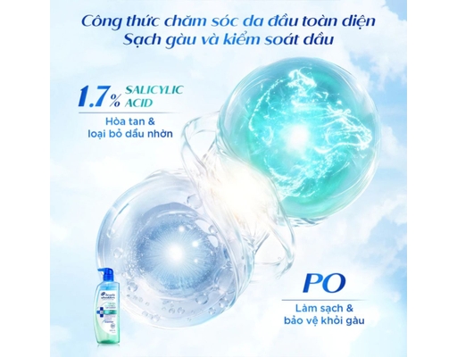 Dầu Gội 72 Giờ Kiểm Soát Dầu Và Làm Sạch Gàu Vượt Trội 300g Head & Shoulders ảnh 4