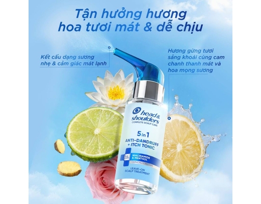 Xịt Dưỡng 5in1 Chăm Sóc Da Đầu Và Làm Sạch Gàu Chuyên Sâu 50ml Head & Shoulders ảnh 2