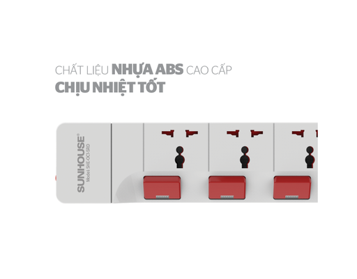 Ổ Cắm Điện SHE-OC1-5RD Sunhouse ảnh 1
