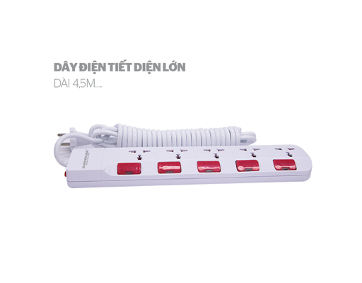 Ổ Cắm Điện SHE-OC1-5RD Sunhouse ảnh 5