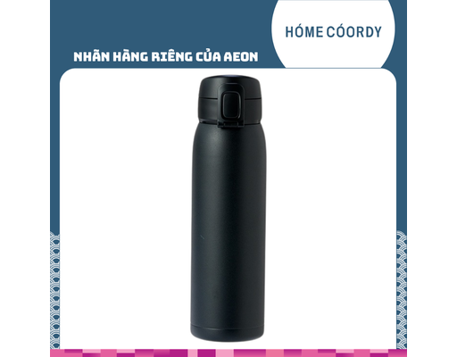 Bình Giữ Nhiệt Mở Nắp 1 Tay 650ml DA25 Màu Đen HÓME CÓORDY ảnh 1