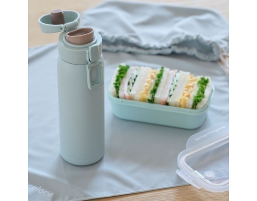 Bình Giữ Nhiệt Mở Nắp 1 Tay 500ml DA25 Màu Xanh Lục Biển HÓME CÓORDY ảnh 4