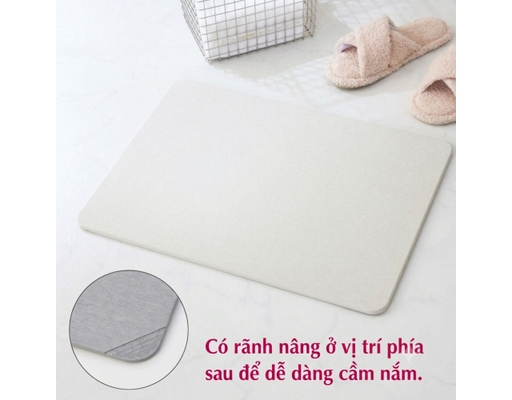 Thảm Đá Chùi Chân Tảo Biển SS26 Màu Xám Size 40x55cm HÓME CÓORDY ảnh 4