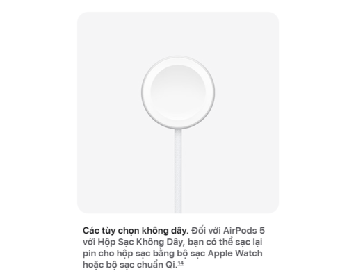 Tai Nghe AirPods 5 Sạc Không Dây MKFT4ZP/A Apple ảnh 14