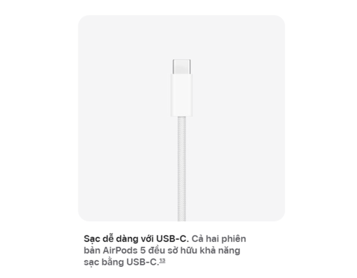 Tai Nghe AirPods 5 Sạc Có Dây MKFW4ZP/A Apple ảnh 14