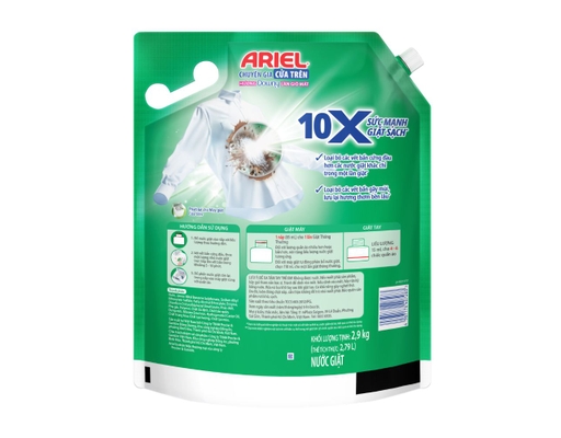 Nước Giặt Cửa Trên 10x Hương Làn Gió Mát 2.9kg Ariel ảnh 1