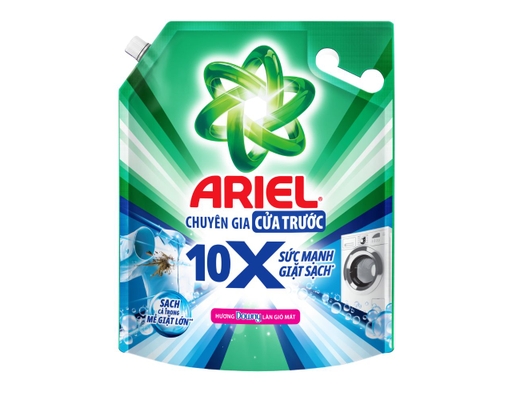 Nước Giặt Cửa Trước 10x Hương Làn Gió Mát 3.7kg Ariel ảnh 0