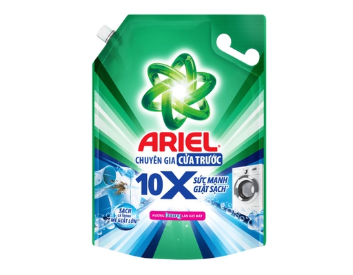 Nước Giặt Cửa Trước 10x Hương Làn Gió Mát 2.7kg Ariel ảnh 0
