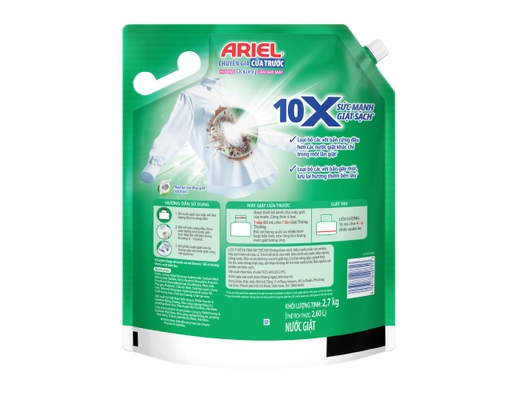 Nước Giặt Cửa Trước 10x Hương Làn Gió Mát 2.7kg Ariel ảnh 1