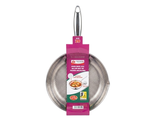 Chảo Inox 304 Ba Lớp Đáy Từ SH Lite Pro 20cm Ticook ảnh 0