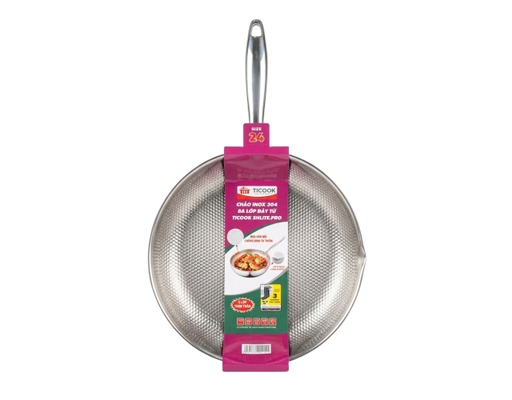 Chảo Inox 304 Ba Lớp Đáy Từ SH Lite Pro 24cm Ticook ảnh 0