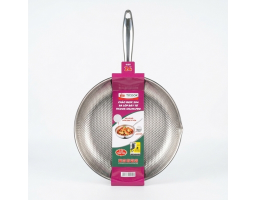 Chảo Inox 304 Ba Lớp Đáy Từ SH Lite Pro 24cm Ticook ảnh 2