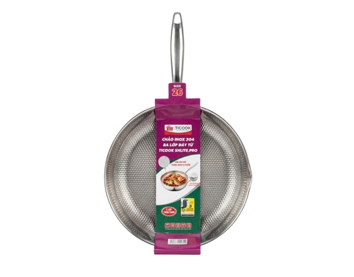 Chảo Inox 304 Ba Lớp Đáy Từ SH Lite Pro 26cm Ticook ảnh 0
