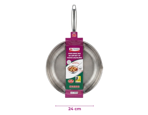 Chảo Inox 304 Ba Lớp Đáy Từ SH Lite Pro 26cm Ticook ảnh 1