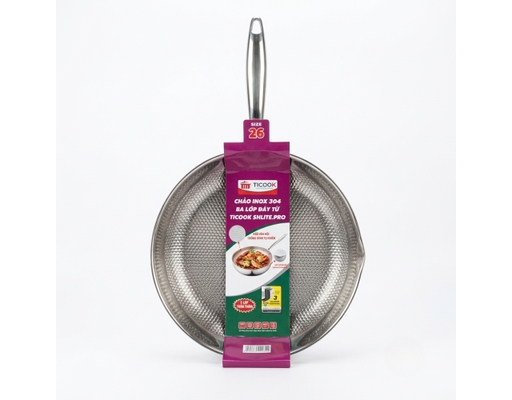 Chảo Inox 304 Ba Lớp Đáy Từ SH Lite Pro 26cm Ticook ảnh 2