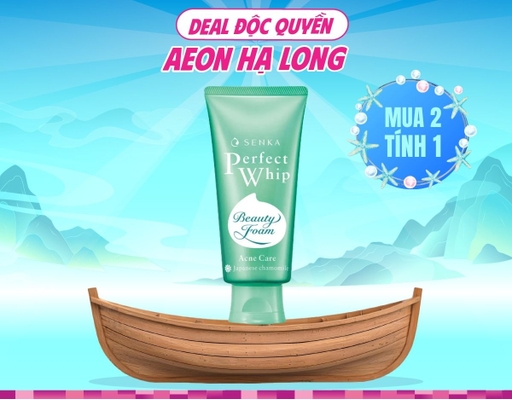 Sữa Rửa Mặt Cho Da Mụn Perfect Whip Acne Care 100g SENKA ảnh 0