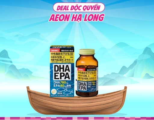Thực Phẩm Bảo Vệ Sức Khỏe Viên Uống Bổ Mắt Bổ Sung DHA, EPA 180 Viên Orihiro ảnh 0