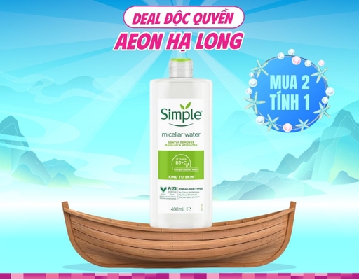 Nước Tẩy Trang Micellar Cấp Ẩm Tức Thì 400ml Simple ảnh 0