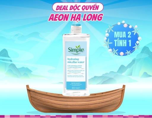 Nước Tẩy Trang WaterBoost Sạch Sâu Và Cấp Ẩm 400ml Simple ảnh 0