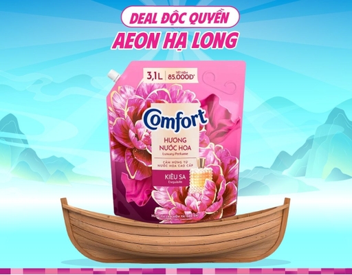 Nước Xả Vải Hương Nước Hoa Mẫu Đơn Kiêu Sa 3.1L Comfort ảnh 0