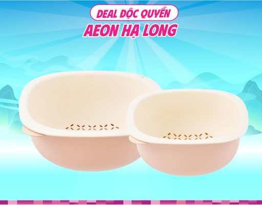 Bộ 2 Thau Rổ 25cm Và 28cm Inochi ảnh 0