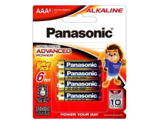 Vỉ 6 Viên Pin AAA LR03T/6BA-V Panasonic ảnh 0