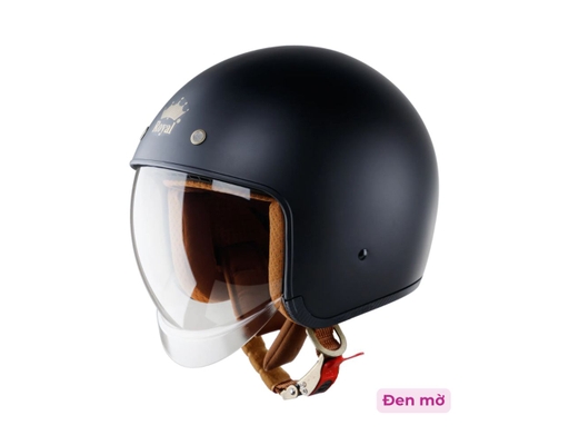Mũ Bảo Hiểm 3/4 Đầu Kính Âm M139 Trơn Royal ảnh 13