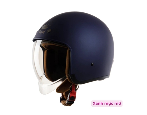 Mũ Bảo Hiểm 3/4 Đầu Kính Âm M139 Trơn Royal ảnh 14