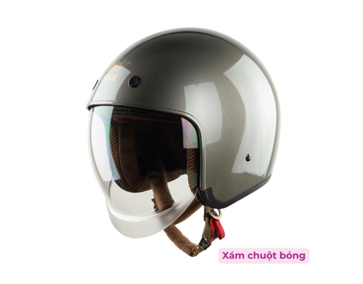 Mũ Bảo Hiểm 3/4 Đầu Kính Âm M139 Trơn Royal ảnh 9