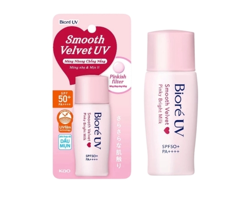 Sữa Chống Nắng Nâng Tông UV Màng Nhung Sáng Hồng SPF50+ PA++++ 30ml Bioré ảnh 0