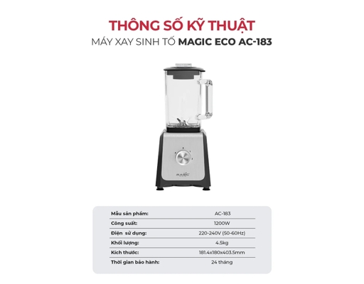Máy Xay Sinh Tố ECO AC-183 Magic ảnh 6