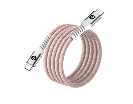 Cáp Từ Tính Tự Cuộn USB-C To USB-C 1m 9C10MCCP Màu Hồng 9Fit ảnh 0
