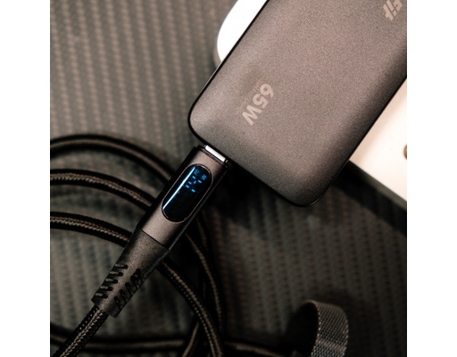 Cáp Sạc Supreme USB-C To USB-C 240W 20Gbps – Xuất Hình 4K, Màn Hình LCD, 1m – 9C24PCCB Màu Đen 9Fit ảnh 7