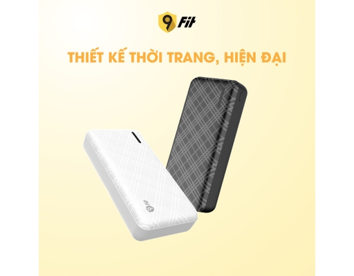 Sạc Dự Phòng Lite 20.000mAh/3.7V Lõi Pin Li-Polymer 9PL20K03B Màu Đen 9Fit ảnh 7