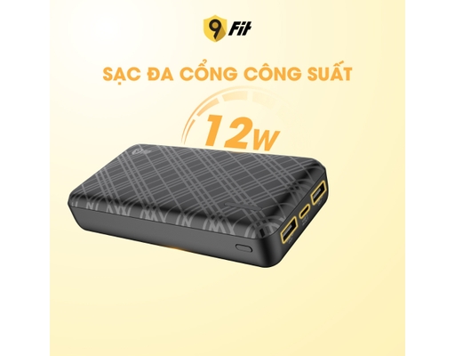 Sạc Dự Phòng Lite 20.000mAh/3.7V Lõi Pin Li-Polymer 9PL20K03W Màu Trắng 9Fit ảnh 6