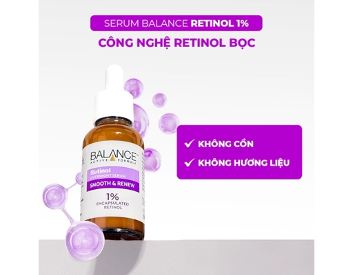 Serum Giúp Cải Thiện Nếp Nhăn Retinol 1% 30ml BALANCE ACTIVE FORMULA ảnh 3
