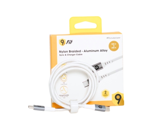 Cáp Sạc USB-C To USB-C 1m 9FCA001W Màu Trắng 9Fit ảnh 3