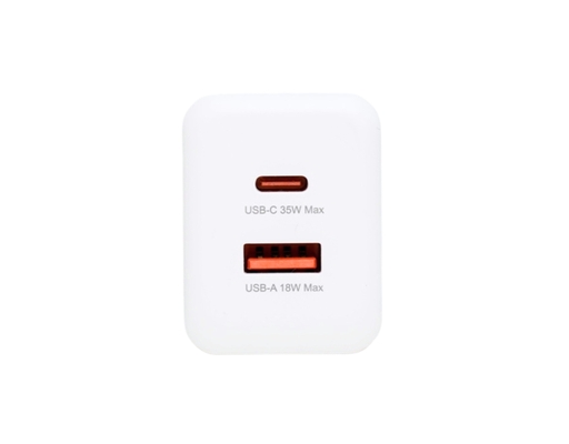 Sạc GaN 35W PD Fast Charger 1A1C 9FAC001W Màu Trắng 9Fit ảnh 2