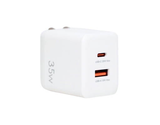 Sạc GaN 35W PD Fast Charger 1A1C 9FAC001W Màu Trắng 9Fit ảnh 3