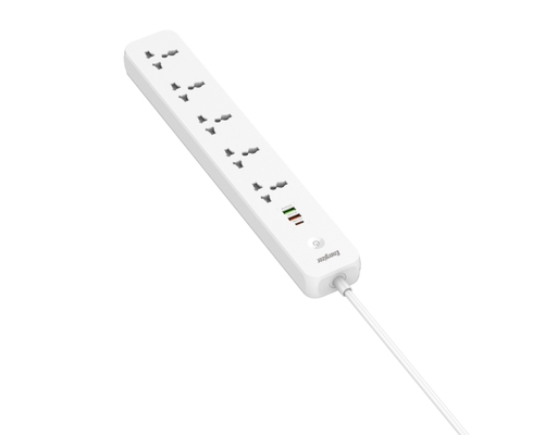 Ổ Điện Đa Năng 5AC Kèm 2USB-A Và 1USB-C Sạc Nhanh PD (Max 38W) EPB2504EUWE Màu Trắng Energizer ảnh 1