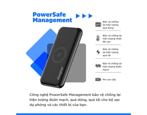Sạc Dự Phòng 10,000mAh /3.7V Li-Polymer QE10009PQBK Energizer ảnh 11
