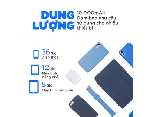 Sạc Dự Phòng 10,000mAh /3.7V Li-Polymer QE10009PQBK Energizer ảnh 5