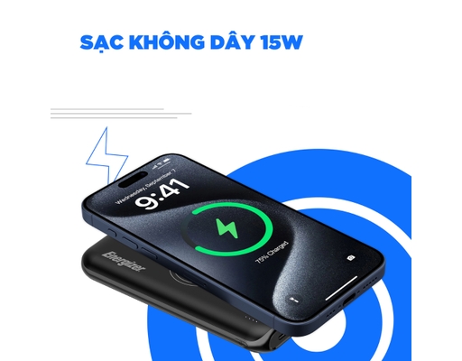 Sạc Dự Phòng 10,000mAh /3.7V Li-Polymer QE10009PQBK Energizer ảnh 8
