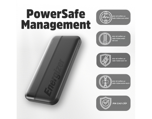 Sạc Dự Phòng 10,000mAh /3.7V Li-Polymer UE10050CCBK Energizer ảnh 9